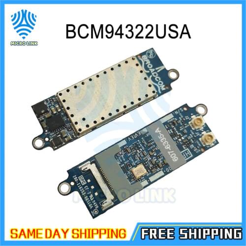 Used Laptop Wifi Airport Card for Macbook Pro A1278 A1286 Wifi Card 2008 2009 2010 BCM94322USA 607-6334-A 607-4144-A
