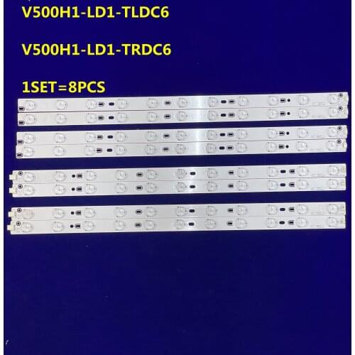 1SET=8PCS LED Backlight Strip for Konka V500H1-LD1-TLDC6 50LB45RQ