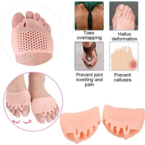 1pair Honeycomb SEBS Material Adult Shock-absorbing Insoles Foot Care Pain Relief Thumb Valgus Corretcor