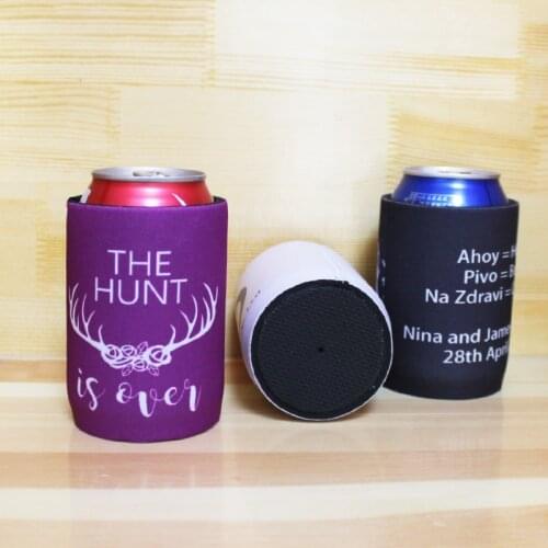 150pcs/lot Stubby Holder Australia Wedding Neoprene Beverage Holder High Quality Stubby Coolers Printed Stubbies Can Coolers Bag