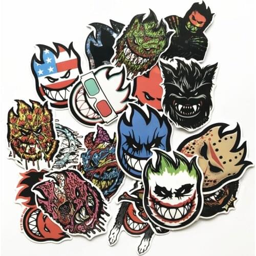 18pcs/Lot 2021 Small fire people waterproof For Skateboard Laptop Luggage Fridge Phone Styling home doodle DIY Sticker
