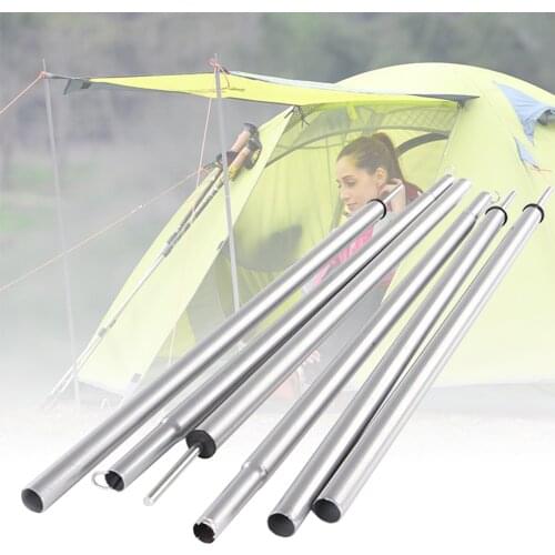 2PCS Shelter Sand Beach Rod Stable Outdoor Camping Accessories Tool Stand Garden Tarp Support Easy Use Tent Pole Labor Saving
