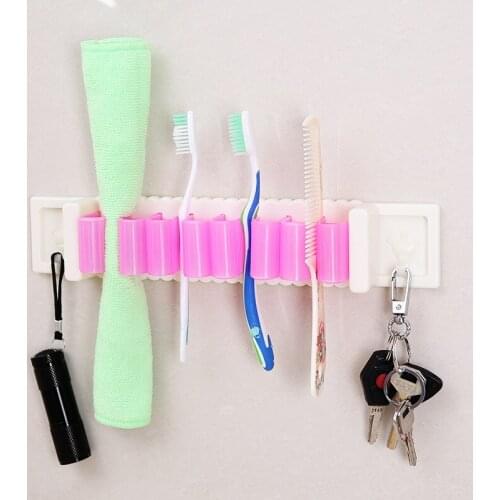 30pcs High quality clip formula adhesive hook storage rack,multifunctional debris incorporated rack box, Kitchen Accessories