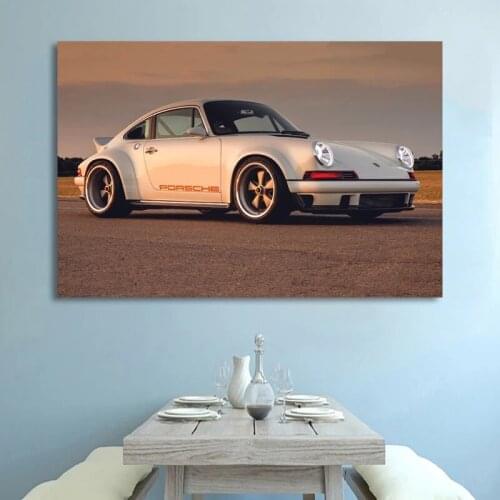 Home Decor Hd Prints White Car Poster Pictures Wall Artwork Supercars 911 Modular Canvas Painting For Living Room No Framework