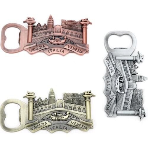 Dongsheng Fashion St. Marks Square Venice Italy Metal Keyring Italia Venezia Keychain Bottle Opener Alloy Key Chains Rings-50