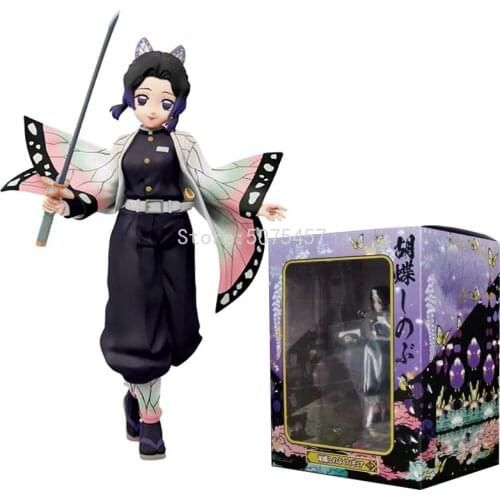 18cm Kimetsu No Yaiba Action Figure Ichiban Kuji Kochou Shinobu Anime Figure Demon Slayer Kochou Shinobu Figurine Model Toys