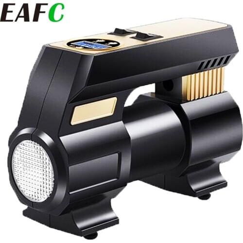 EAFC Electric Car Air Pump Tire Inflator Pumb 12V Protable Car Air Compressor Auto Tyre Pumb for Car Motorcycle Bicycle