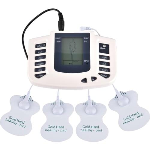 Full Body Tens Massager Electric EMS Muscle Stimulation Acupuncture Guasha Shiatsu Physiotherapy Apparatus Massager 16 Pads