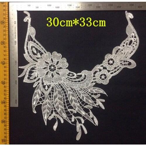 30cm*33cm polyester embroider Phoenix motif collar applique,embroidery decoration collar,XERY-YSF0509F