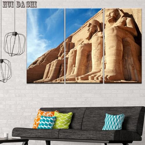 HD Printed 5 Pieces Wall Art Pictures Frame Home Decor Poster Egyptian Temple Painting Canvas Print Living Room Modular Poster