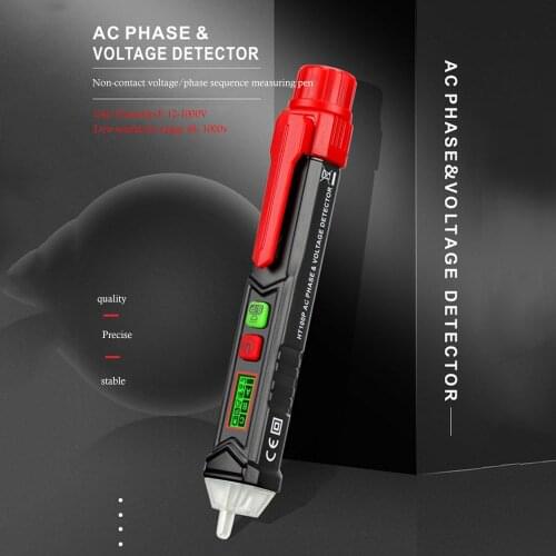 HT100P Digital AC/DC Voltage Detectors Non-Contact Tester Pen Meter 12-1000V Current Electric Sensor Test Pencil