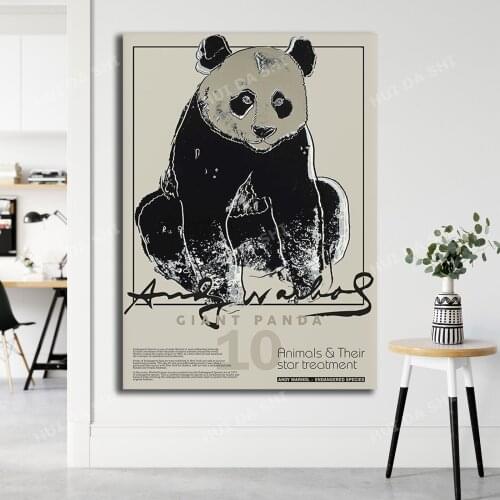 Andy Warhol Endangered Species Collection - Giant Panda | Exhibition Printable Poster | Warhol Digital Print