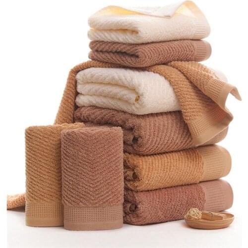 Long Staple Cotton Towel Set Large Thick Bath Towel for Men Soft Face Hand Towels Bathroom Home Hotel For Adults Face Washcloth