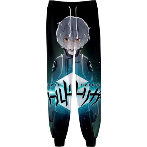 World Trigger Manga Cool Jogger Pants Leisure Autumn 2021 New Men/women Leggings Drawstring Trousers