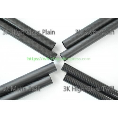 OD 12mm X ID 8mm X 10mm X 11mm x Length 500mm Carbon Fiber Tube (Roll Wrapped)Model , with 100% full carbon 12*8 |12*10 | 12*11