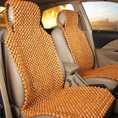 Wood Bead Car Seat Cushion Summer Cool Seat Cover Massage Car Seat Cushion Wooden Bead Summer Cushion 45 X 130CM