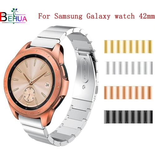 Stainless Steel Replacement Watch Band for Samsung Galaxy Watch 42mm SM-R810 Smart Watch Band Strap 316 steel Bracelet wristband
