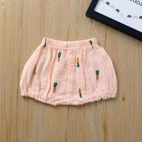 Pudcoco Baby Infant Girl Boy Fruit Printed Lovely Cotton Linen Bloomer Shorts Pants Bottoms Underwear
