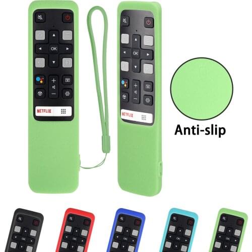Voice TV Silicone Remote Control Cover RC802V FMR1 FLR1 FNR1 For TCL LCD TV 65P8S 55P8S 55EP680 50P8S 49S6800FS 49S6510FS