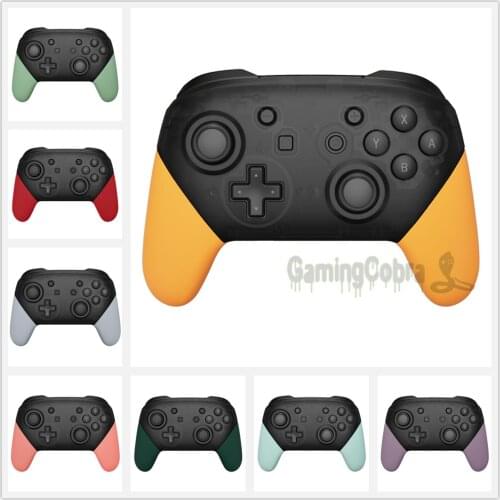 EXtremeRate Soft Touch DIY Replacement Handle Grips Hand Grip Shell for NS Switch Pro Controller