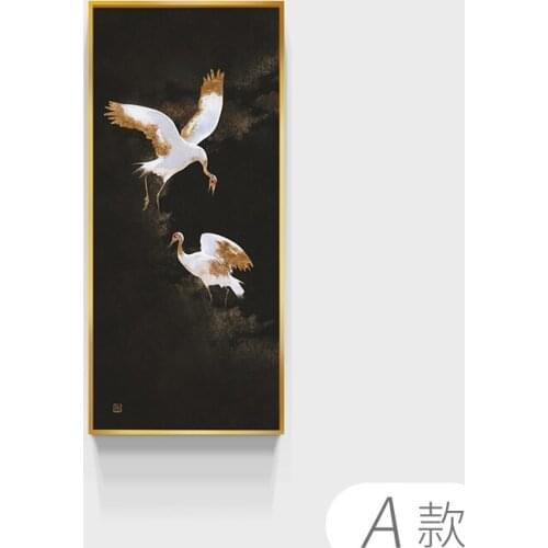 Modern Abstract Oil Painting Print on Canvas Pine Crane Print Picture Canvas Painting Wall Art Picture Painting for Home Decor