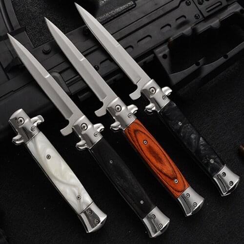 Brand Fast Open Outdoor Pocket Combat Tactical Folding Blade Knife Self-defense Wilderness Survival Camping Hunting Knives Tool