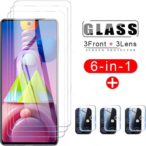 HD Screen Protector for Samsung Galaxy M 51 Camera Glas Film for M 01 11 21 31 62 Protective Lens Tempered Glass Soft Cover Film