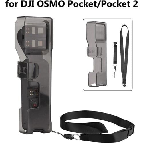 For DJI OSMO Pocket 2 Storage Box Portable Carrying Case Protective Cover Anti-lost Lanyard Handheld Gimbal Camera Accessories