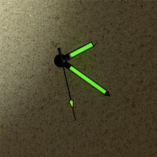 Watch Hands Green Luminous Three Pointers Needles for NH35 NH36 Watch Movement Repair Parts
