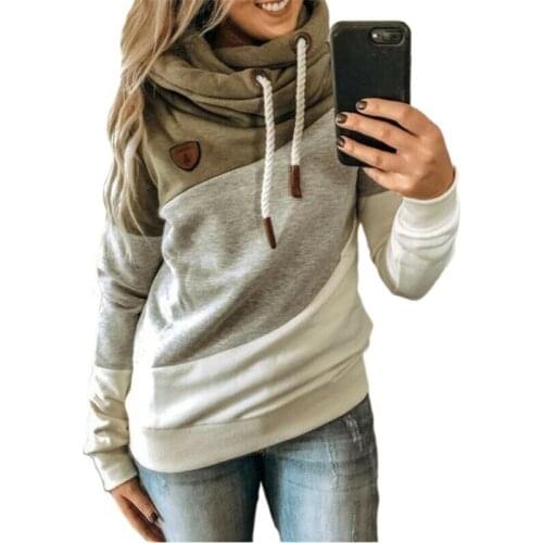 Womens Camo Long Sleeve Oversized Sweatshirts Top Jumper Pullover Hooded Hoodies