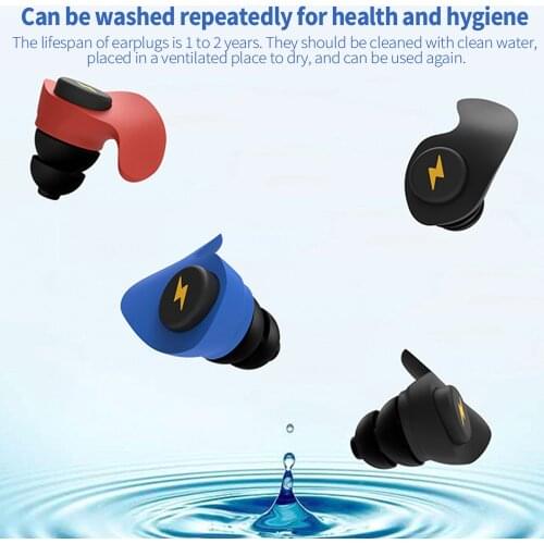 1 Box Silicone Anti Noise Ear Plugs Noise Reduction Filter For Concert Traveling Study Earplug Soft Foam Sleeping Earplugs