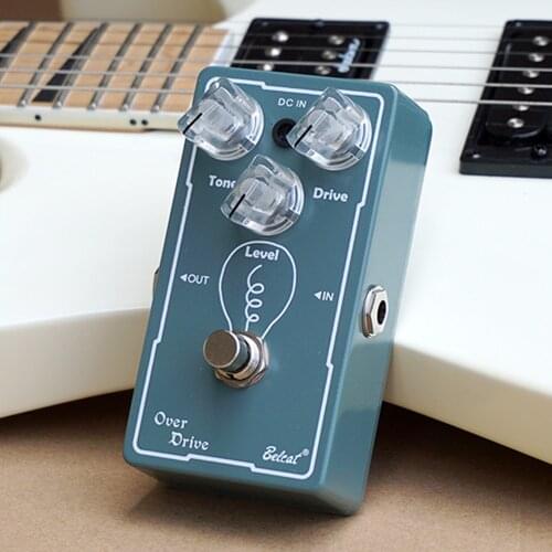 Belcat Over Drive Guitar Effect Pedal Overdrive Effects Stompbox for Electric Guitar with Tone Drive Level Control True bypass