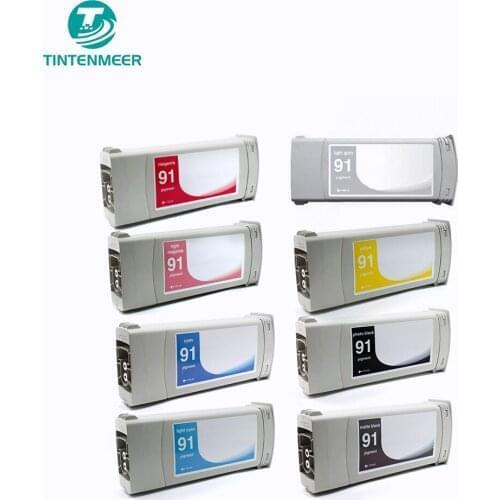 TINTENMEER 91 ink cartridge 8 color set compatible for hp DesignJet Z6100 DesignJet Z6100PS printer