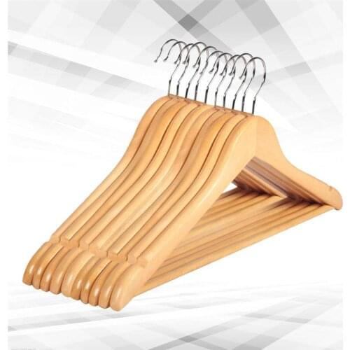 Personalized Wedding Dress Hanger Antislip Wooden Clothes Hangers 45cm Wood Coat Suit Wedding Gown Display Hanger Space Saving