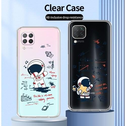 For Huawei P40 Lite Case Transparent Case For Huawei P40 Lite E Soft Protective Phone Bag on P40 Lite 4G 5G Clear TPU Cover Capa