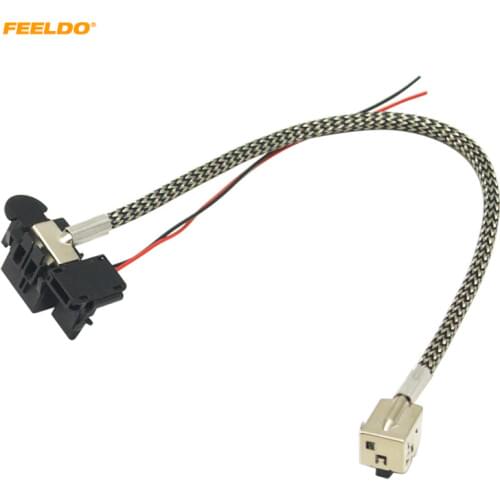 FEELDO 2Pcs Power Cord Wire Harness For Hella Factory Original D1S OEM Xenon HID Ballast #MX1958