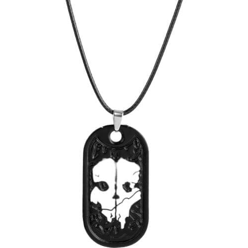 Game Jewelry Call Military Ghosts Dog Tag Charm Pendant Necklace Duty Metal Keychain