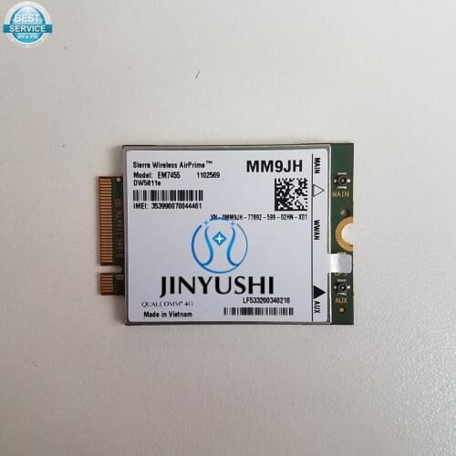 JINYUSHI For EM7455 DW5811e PN MM9JH Dell version Sierra Wireless FDD/TDD LTE CAT6 for E7270 E7470 E7370 E5570 E5470