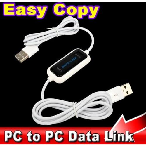 Kebidu USB PC To PC Online Share Sync Link Net Direct Data File Transfer Bridge LED Cable Easy Copy Between 2 Computer