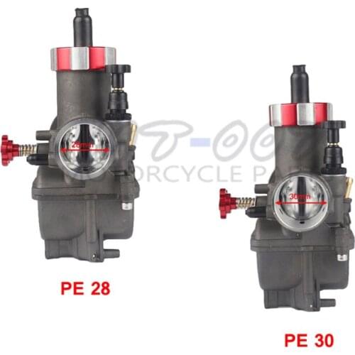 Super performance color Racing Carburetor PE28 PE30 hand damper For KEIHI motorbike Moped Scooter Dirt Bike ATV Quad