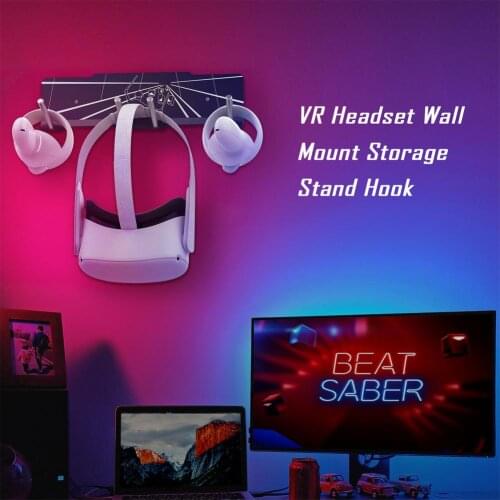 VR Wall Mount Storage Hook Headset Holder For Oculus Quest 2 Reality Headset Stand Holder Bracket For Oculus Rift S/Quest 2 Hot