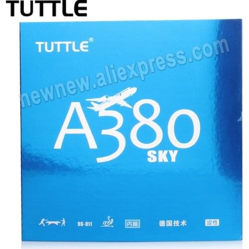 TUTTLE SKY German A380 Table Tennis Rubber Pips-in Ping Pong Rubber with Sponge