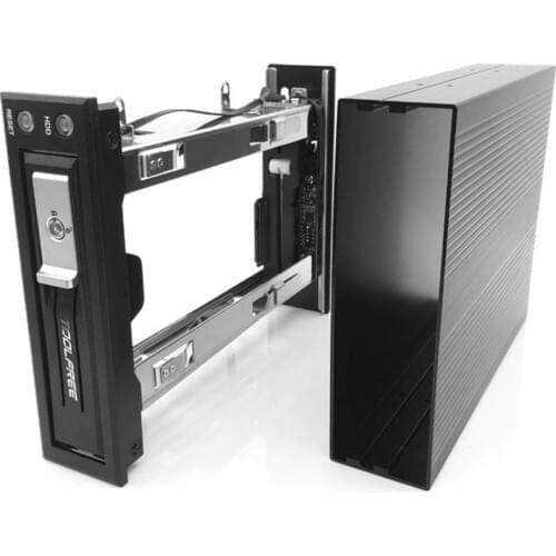 TOOLFREE SATA/SAS Chassis Optical Drive Bracket 3.5 inch SATA3.0 6.0Gbps HDD Frame Mobile Rack Internal HDD Case with Fan