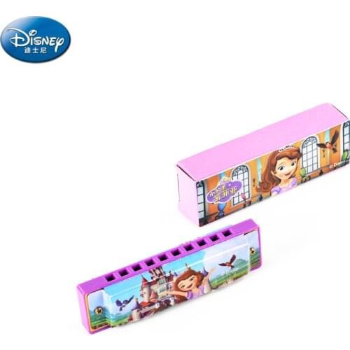 Original Disney Childrens Harmonica Whistle Children Playing Musical Instrument Color Tone Piano Music Toy Girl Toys