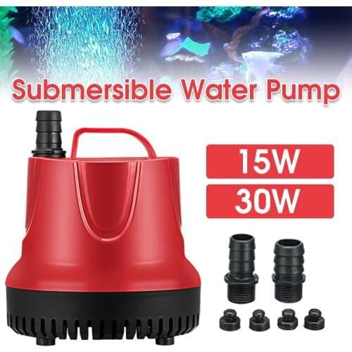 15/30W Submersible Pump 1800L/H Ultra Quiet Shockproof Bottom Water Pump For Fish Tank Aquarium 220V-240V