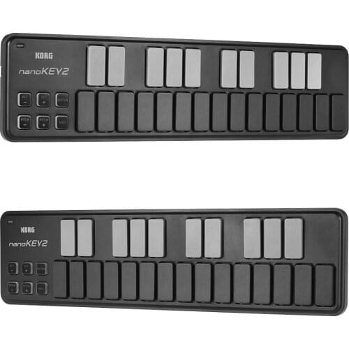 KORG MIDI Controller Slim-Line Portable USB MIDI Keyboard Controller 25 Keys with USB Cable nanoKEY2