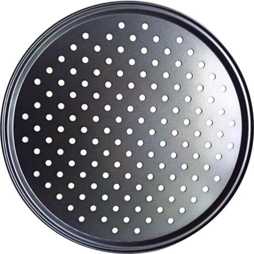 Pan Baking Tray Non Stick Round Pizza oven Large Size Trendy Carbon Steel Tools 12 inch