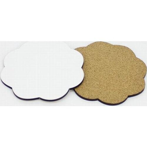 DIY Sublimation blank Coaster Wooden insulated cork cup mat MDF Advertising Gift promotion Semi-finished insulated cup mats