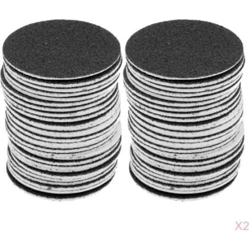 120 Pieces Self Adhesive Replacement Sandpaper Discs for Electric Smooth Foot Dead Skin Callus Remover