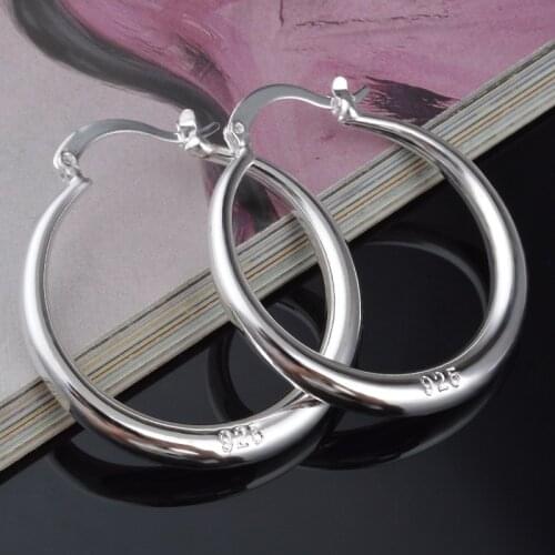 Wholesale Fashion Jewelry 925 Sterling Silver Earrings Smooth Round Earrings, WomenS Jewelry Gifts